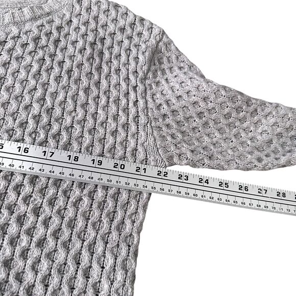 Title Nine Speaking Pullover Sweater Women’s Small Gray Merino Alpaca Blend Knit - Picture 8 of 10
